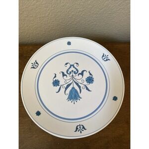 Vtg‎ Noritake Progression BLUE HAVEN 9004 Set of 5 Dinner Plates Stoneware